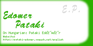edomer pataki business card